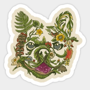 Botanical French Bulldog Sticker